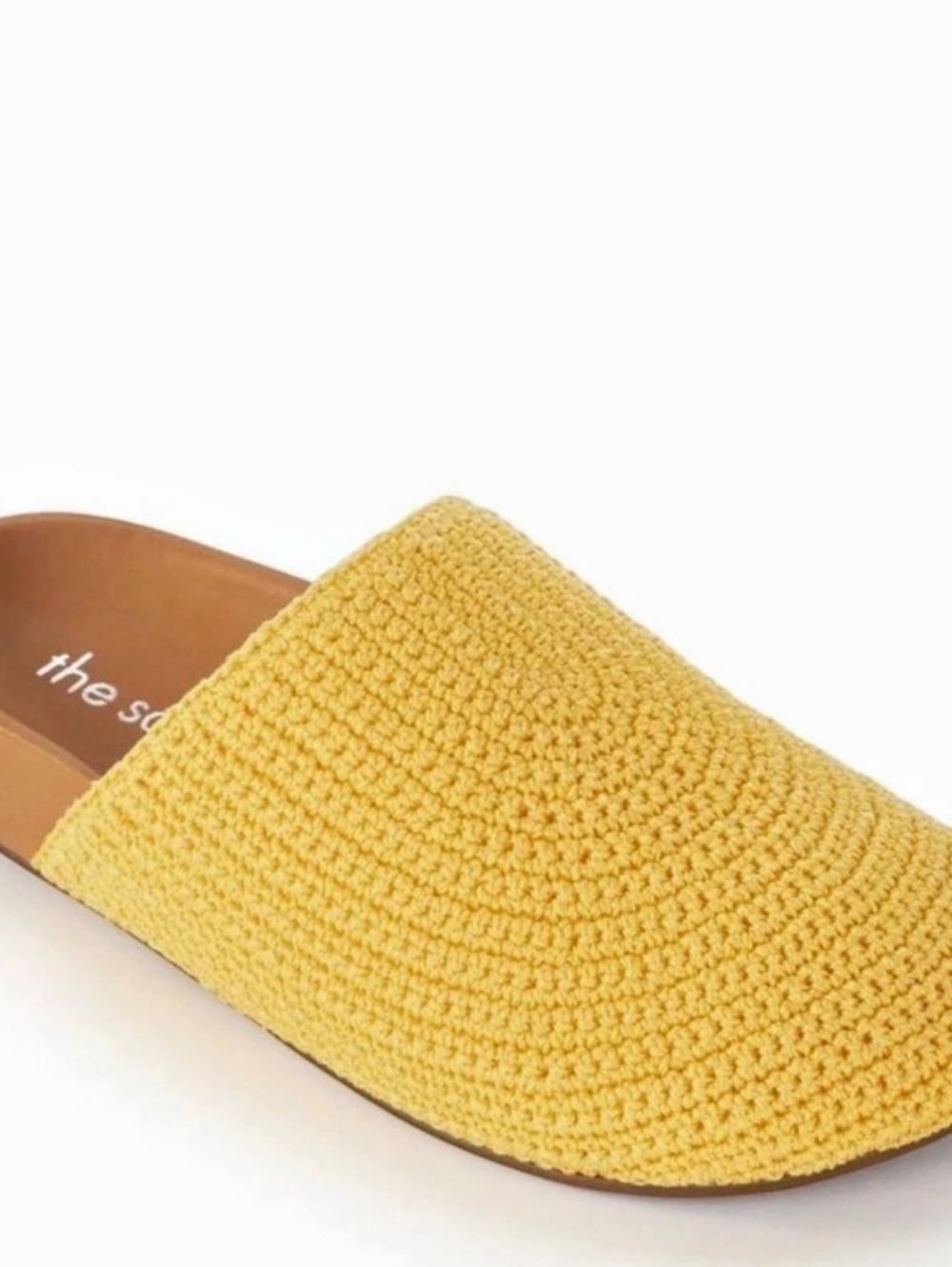 the sak Bolinas Clog Textured Woven Mules Yellow